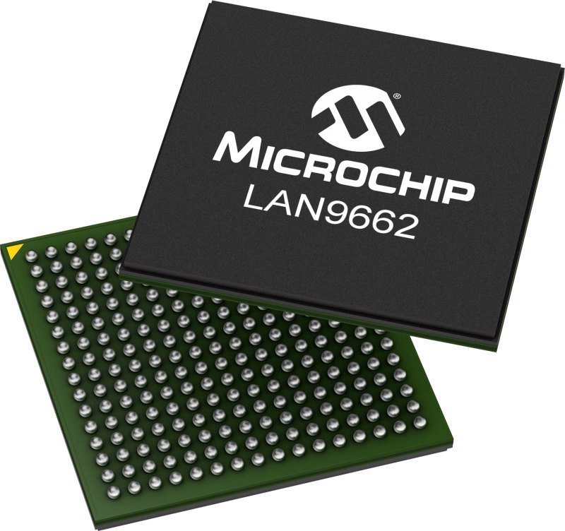Microchip推出LAN9662千兆以太網交換機