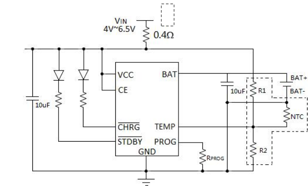TP4056典型應用電路圖