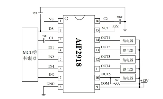 AiP2918典型應用圖