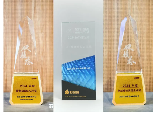 武漢芯源半導體在2024年慕尼黑華南電子展上榮獲三項大獎