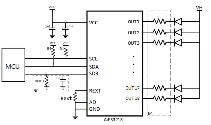 AiP33218典型應用電路圖
