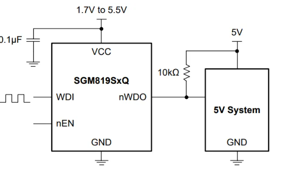 SGM819SxQ典型應用電路圖